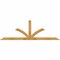 Ekena Millwork Richland Rough Sawn Timber Gable Bracket, Western Red Cedar, 96"W x 32"H x 4"D x 4"F, 8/12 Pitch GBW096X32X0404RIC00RWR - alternate 1
